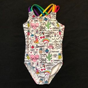 Destira Unicorn Doodles Leotard - Child XS (5x)